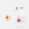 3D BLACK WIDOW SPIDE DERMAL SET 316L SURGICAL STEEL